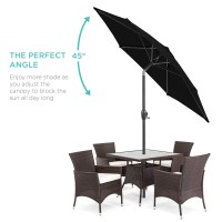 Best Choice Products 75Ft Heavyduty Round Outdoor Market Table Patio Umbrella Wsteel Pole Push Button Tilt Easy Crank Lift