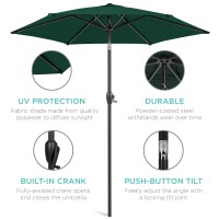 Best Choice Products 75Ft Heavyduty Round Outdoor Market Table Patio Umbrella Wsteel Pole Push Button Tilt Easy Crank Lift