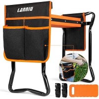 Lanniu Garden Kneeler And Seat Foldable Garden Stool Heavy Duty Garden Chair For Kneeling And Sitting Gardening Gifts For Wom