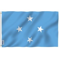 Anley Fly Breeze 3X5 Feet Federated States Of Micronesia Flag Vivid Color And Fade Proof Canvas Header And Double Stitched