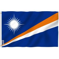 Anley Fly Breeze 3X5 Feet Marshall Islands Flag Vivid Color And Fade Proof Canvas Header And Double Stitched Marshallese F