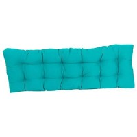 Blazing Needles Twill Tufted Bench Cushion, 60