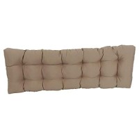 Blazing Needles Twill Tufted Bench Cushion, 55