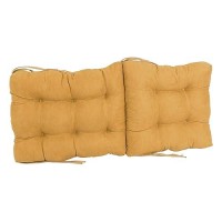 Blazing Needles 18 38-Inch Microsuede Seat/Back Tufted Chair Cushion, 18