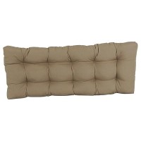 Blazing Needles Twill Tufted Bench Cushion, 46