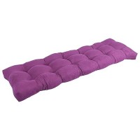 Blazing Needles Microsuede Tufted Bench Cushion, 60