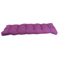 Blazing Needles Microsuede Tufted Bench Cushion, 60