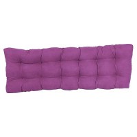 Blazing Needles Microsuede Tufted Bench Cushion, 60