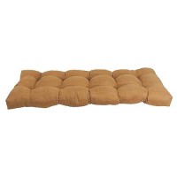 Blazing Needles Microsuede Tufted Bench Cushion, 51