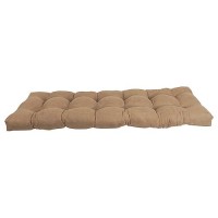 Blazing Needles Microsuede Tufted Bench Cushion, 55