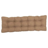 Blazing Needles Microsuede Tufted Bench Cushion, 55