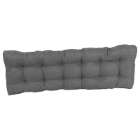 Blazing Needles Microsuede Tufted Bench Cushion, 60