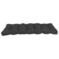 Blazing Needles Microsuede Tufted Bench Cushion, 60