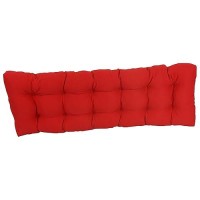 Blazing Needles Twill Tufted Bench Cushion, 55