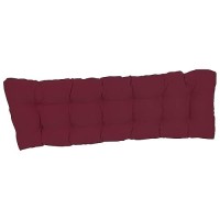 Blazing Needles Twill Tufted Bench Cushion, 55