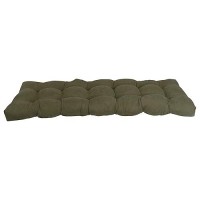 Blazing Needles Microsuede Tufted Bench Cushion, 60