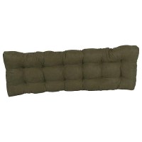 Blazing Needles Microsuede Tufted Bench Cushion, 60