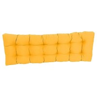 Blazing Needles Twill Tufted Bench Cushion, 60