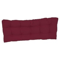 Blazing Needles Twill Tufted Bench Cushion, 46