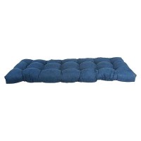 Blazing Needles Microsuede Tufted Bench Cushion, 60