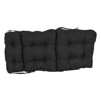 Blazing Needles 22 45-Inch Microsuede Seat/Back Tufted Chair Cushion, 22