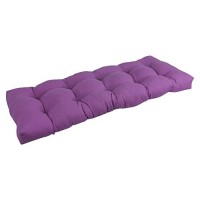 Blazing Needles Twill Tufted Bench Cushion, 46