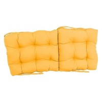 Blazing Needles 18 38-Inch Twill Seat/Back Tufted Chair Cushion, 18