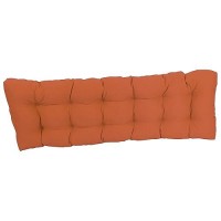 Blazing Needles Twill Tufted Bench Cushion, 55