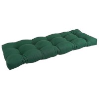 Blazing Needles Twill Tufted Bench Cushion, 46