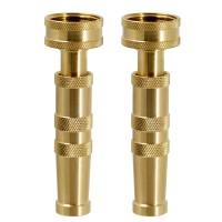 Atdawn Brass Hose Nozzle Heavyduty Brass Adjustable Twist Hose Nozzle 2 Pack 4