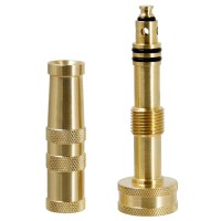 Atdawn Brass Hose Nozzle Heavyduty Brass Adjustable Twist Hose Nozzle 2 Pack 4