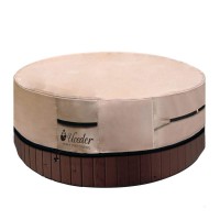 Uceder Round Hot Tub Cover Cap Heavy Duty Polyesteractual Size 85X20 Fit 83X 20 Spa Sun Shield And Hot Tub Cover Prote