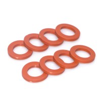 Hourleey Garden Hose Washer Rubber Heavy Duty Red Rubber Washer Fit All Standard 34 Inch Garden Hose Fittings 50 Packs