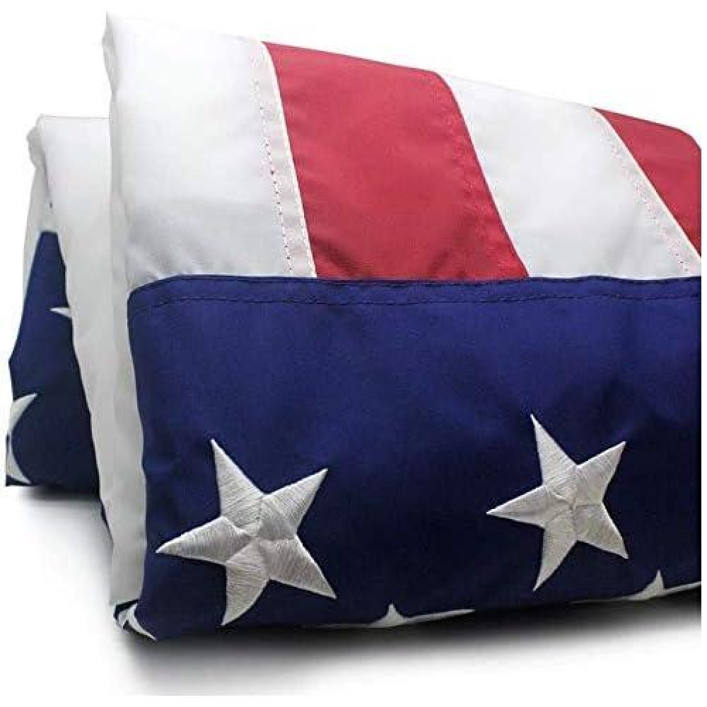 Vsvo American Flag 4X6 Ft - 100% Nylon Durable Longest Lasting Usa Outdoor Flags - Embroidered Stars  Sewn Stripes And Brass Grommets U.S. Flags 