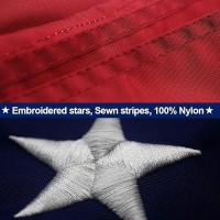 Vsvo American Flag 4X6 Ft - 100% Nylon Durable Longest Lasting Usa Outdoor Flags - Embroidered Stars  Sewn Stripes And Brass Grommets U.S. Flags 