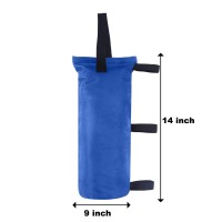 Abccanopy 100 Lbs Extra Large Canopy Sand Bags  4-Pack  Blue (Without Sand)