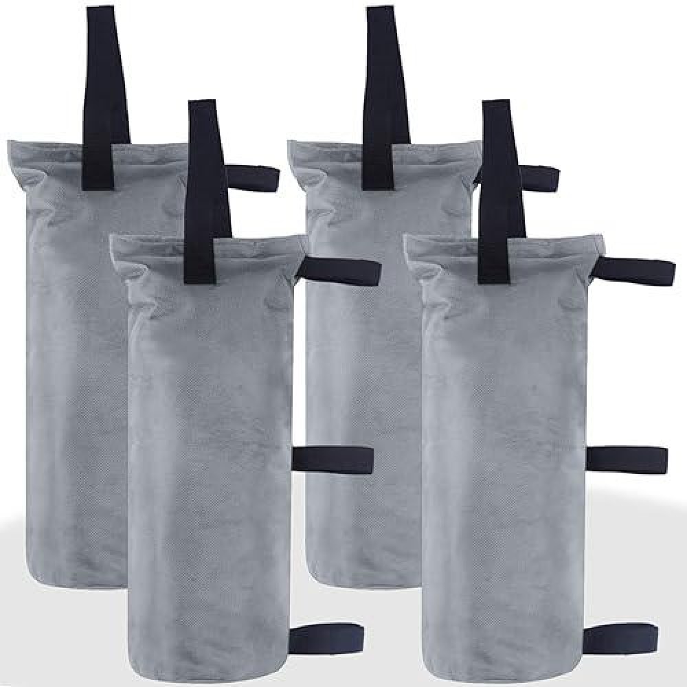 Abccanopy 150 Lbs Extra Large Canopy Sand Bags  4-Pack  Gray (Without Sand)