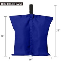 Abccanopy Canopy Weights 150 Lbs Tent Sand Bags 4Pcspack Blue