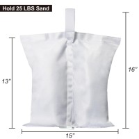 Abccanopy Canopy Weights 112 Lbs Tent Sand Bags 4Pcspack White