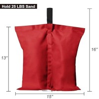 Abccanopy Canopy Weights 112 Lbs Tent Sand Bags 4Pcspack Red