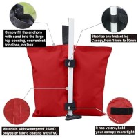 Abccanopy Canopy Weights 112 Lbs Tent Sand Bags 4Pcspack Red