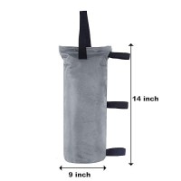 Abccanopy 100 Lbs Extra Large Canopy Sand Bags  4-Pack  Gray (Without Sand)