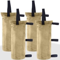 Abccanopy 112 Lbs Extra Large Canopy Sand Bags  4-Pack  Beige (Without Sand)