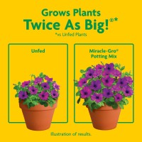 Miraclegro Potting Mix For Container Plants Flowers Vegetables Annuals Perennials Shrubs Feeds For Up To 6 Months 16 Q