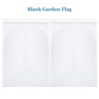 Blank Sublimation Garden Flag Diy Lawn Garden Flags Polyester Banners Flag For Indoor Outdoor Courtyard Decoration  11.8 X 17.7 Inches