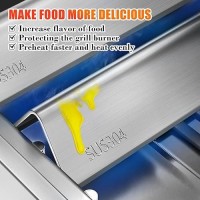 7635 153 Inch Sus304 Flavorizer Bars For Weber Spirit I Ii 200 Series E210 S210 E220 S220 With Front Control Knobs Flav