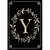 Briarwood Lane Classic Monogram Letter Y Garden Flag Everyday 18 X 125