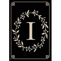 Briarwood Lane Classic Monogram Letter I Garden Flag Everyday 18 X 125