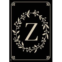 Briarwood Lane Classic Monogram Letter Z Garden Flag Everyday 18 X 125