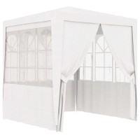 vidaXL Party Tent Outdoor Canopy Tent with Sidewalls Professional Patio Gazebo with Steel Frame Marquee Pavilion for Garden B